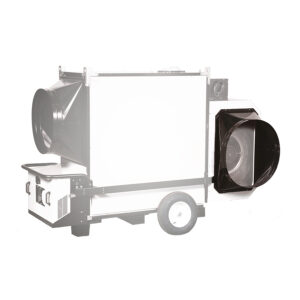 Luchtinlaat slang adapter voor recirculatie warme lucht TITAN 185 - Afbeelding 1