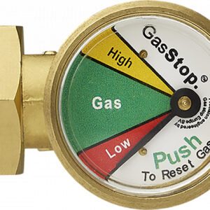 Gasfles beveiliging en controle nippel