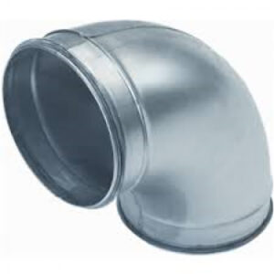 Rookgasafvoer bocht 90º thermisch verzinkt ⦰150 - Afbeelding 1